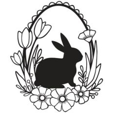 easter bunny floral wreath