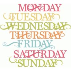 days of the week