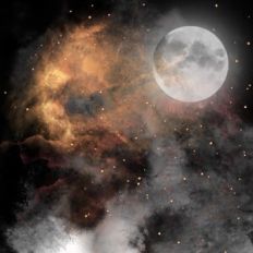 Metallic Galaxy Night Sky
