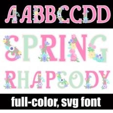 Spring Rhapsody Too Color Font