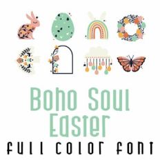 Boho Soul - Easter Full Color Font