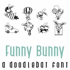 Funny Bunny Doodlebat Font
