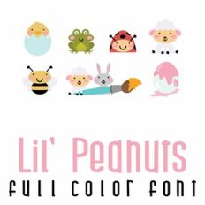 Lil' Peanuts Full Color Font