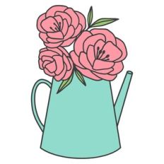 Floral Watering Can