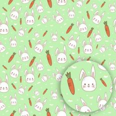 Easter Bunny Pattern 03
