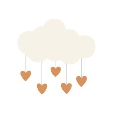 Cloud Mobile With Hearts