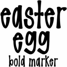 easter egg bold handwriting font