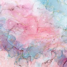 Glittery Alcohol Ink Watercolor