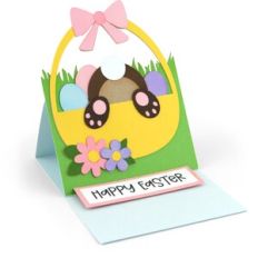 A2 Easel Card Easter Bunny Basket