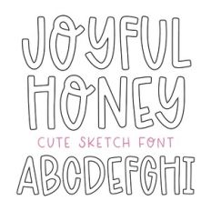 BFC Joyful Honey Block Sketch Font