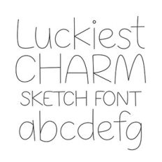 BFC Luckiest Charm Handwriting Sketch Font