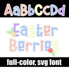 Easter Berries Color Font