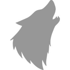wolf head silhouette
