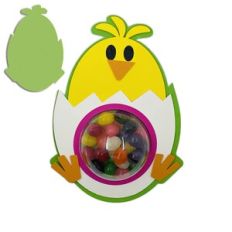 Easter Egg Chick Dome Candy Card with Pull Tab