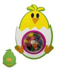 Easter Egg Chick Dome Candy Card with Dial Back