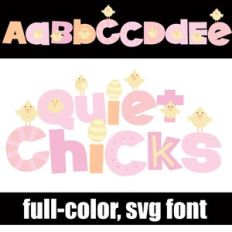 Quiet Chicks Color Font