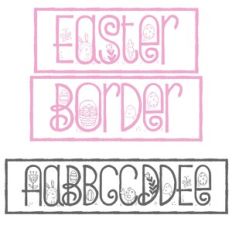PN Easter Border Font