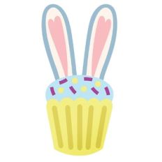 Easter bunny cupcake