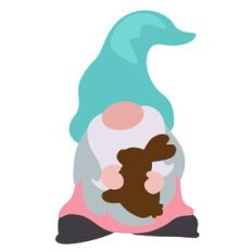 Gnome With Chocolate Bunny