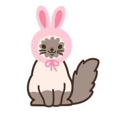 Siamese Cat with Bunny Ears