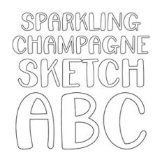 BFC Sparkling Champagne Sketch Font