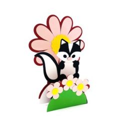 Skunk Daisy Pop Up Stand Card