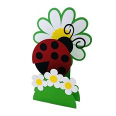 Ladybug Daisy Pop Up Stand Card