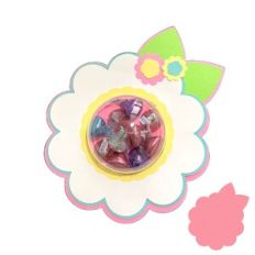 Spring Flower Dome Candy Card with Pull Tab