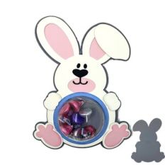 Baby Boy Bunny Dome Candy Card with Pull Tab