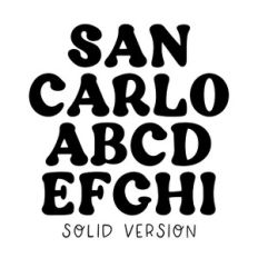 BFC San Carlo Solid Retro Modern Serif Font
