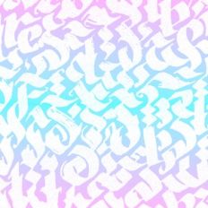 Y2K Pastel Graffiti Pattern