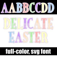 Delicate Easter Color Font