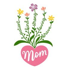 Mom Brave Strong Kind