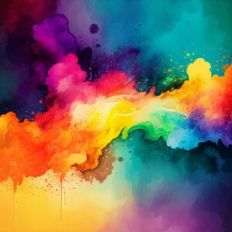 Abstract Pastel Watercolor Background Pattern