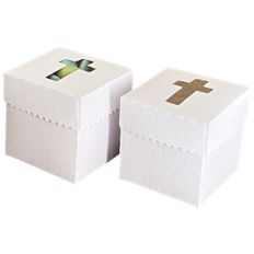 Pinking Edge Box with Cross Window