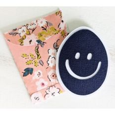 happy face easter egg card and envelope