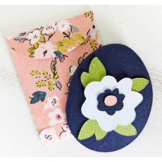 floral easter egg card and envelope