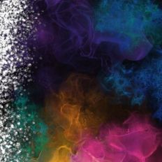 Alcohol Ink Background With Silver Glitter Effect