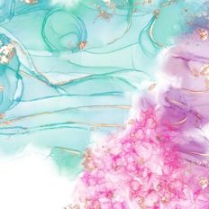 Alcohol Ink and Gold Background