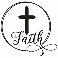 Faith Cross Word Circle