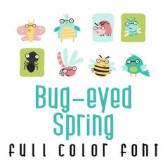 Bug-Eyed Spring Full Color Font