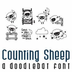 Counting Sheep Doodlebat Font