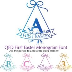 QFD First Easter Monogram Font