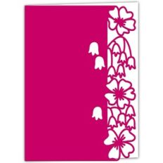 Garden of Flowers Lace Edged Card