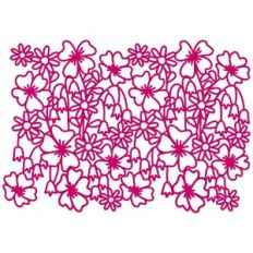 Garden of Flowers Repeating Border Scene