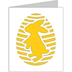 easter bunny standing card