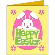 happy easter bunny card