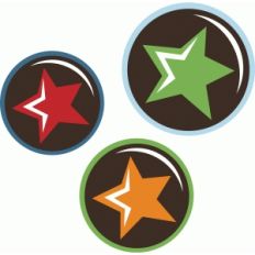star circle tags