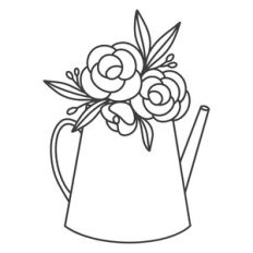 Flowers in Watering Can