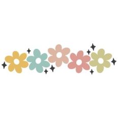 Retro Flower Border